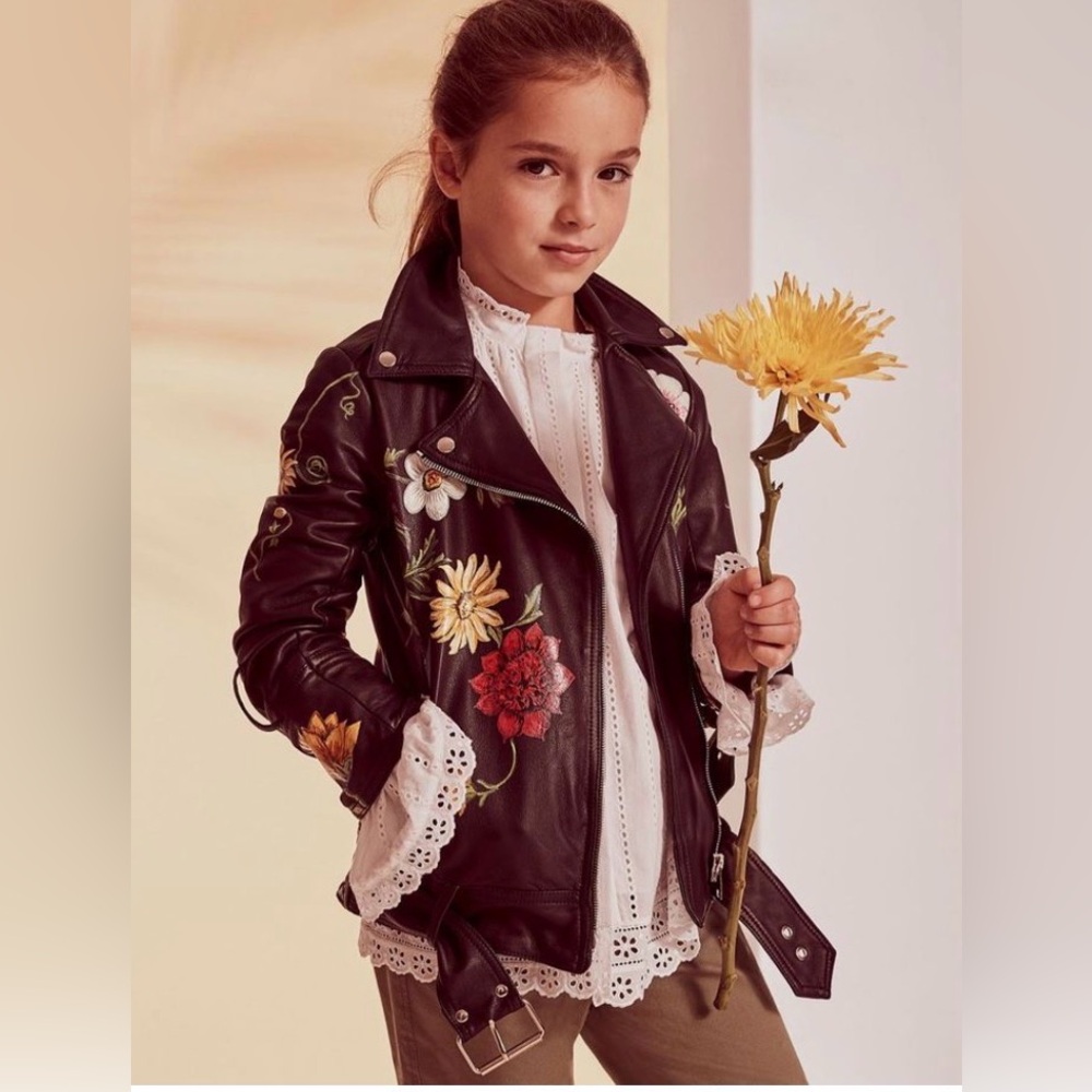Oscar de la Renta Black Leather Jacket